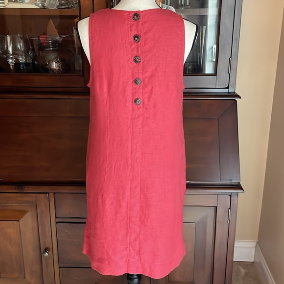 NWT J. Crew Linen Pullovr Rust Orange Red Dress S - Picture 9 of 11